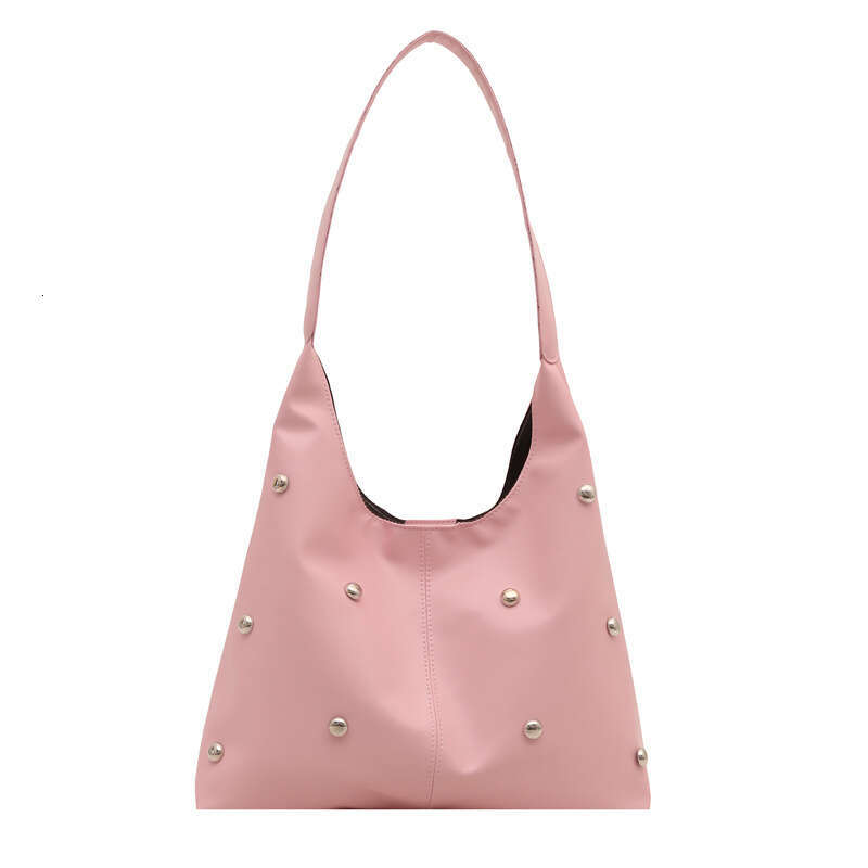 2025 Summer New Niche Punk Style Fashion Trendy Personality Large Rivet Design Single Shoulder Underarm Bag