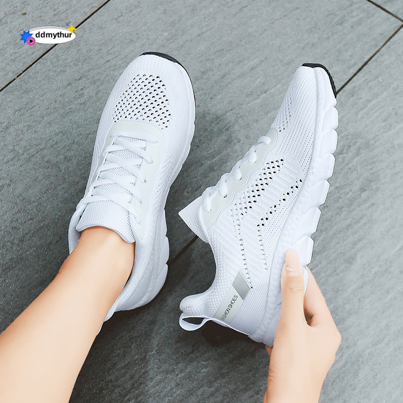 Plus Size Women's Sneakers 2023 Summer Thin Hollow Mesh Breathable Running Student Soft Sole Exam Shoes ddmythur