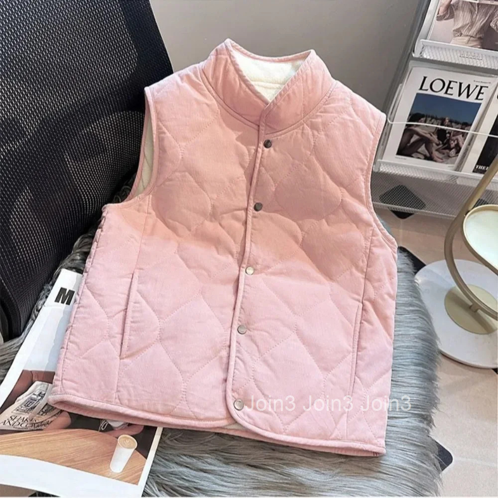 Lady Giletes Half Slim Fit Short Elegant Cold Autumn Classic Working Womens Padded Cotton Vests Youthful Pretty Warm Cheap
