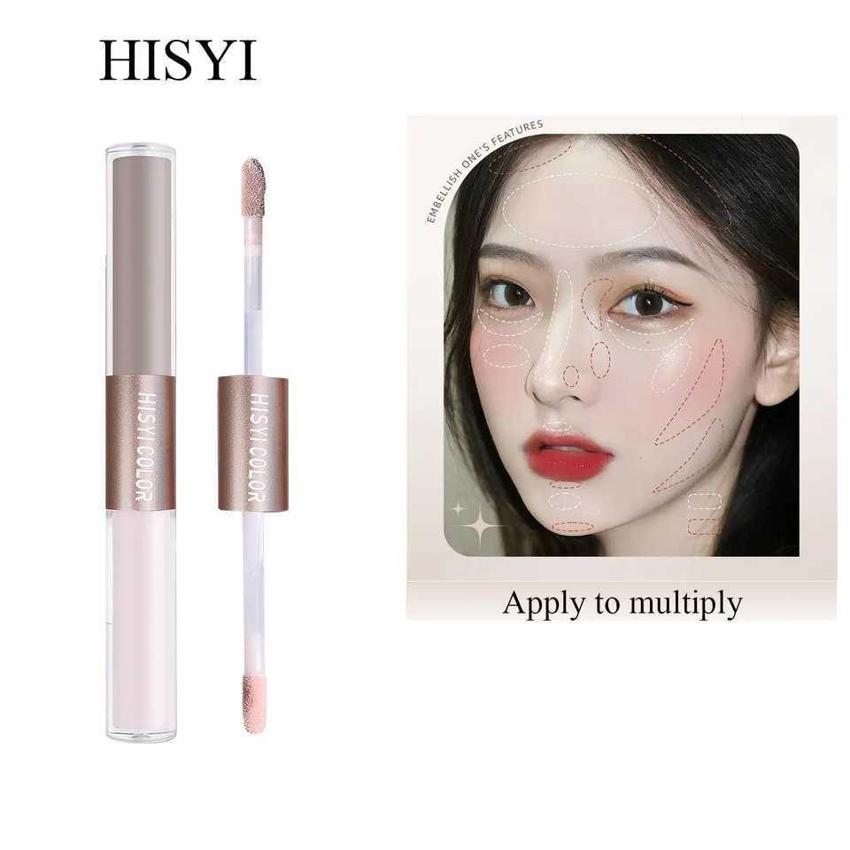 Dual-Ended Highlighter Stick Makeup Natural Glow Contour Sweat-Proof Easy to Blend XJ250618