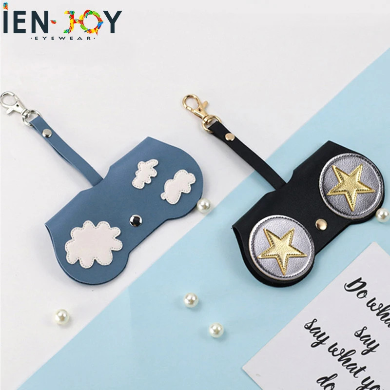 IENJOY High Quality Portable Eyeglasses Glasses Case PU Leather Glasses Case Sunglasses Case Soft Durable Eyewear Accessories 250617
