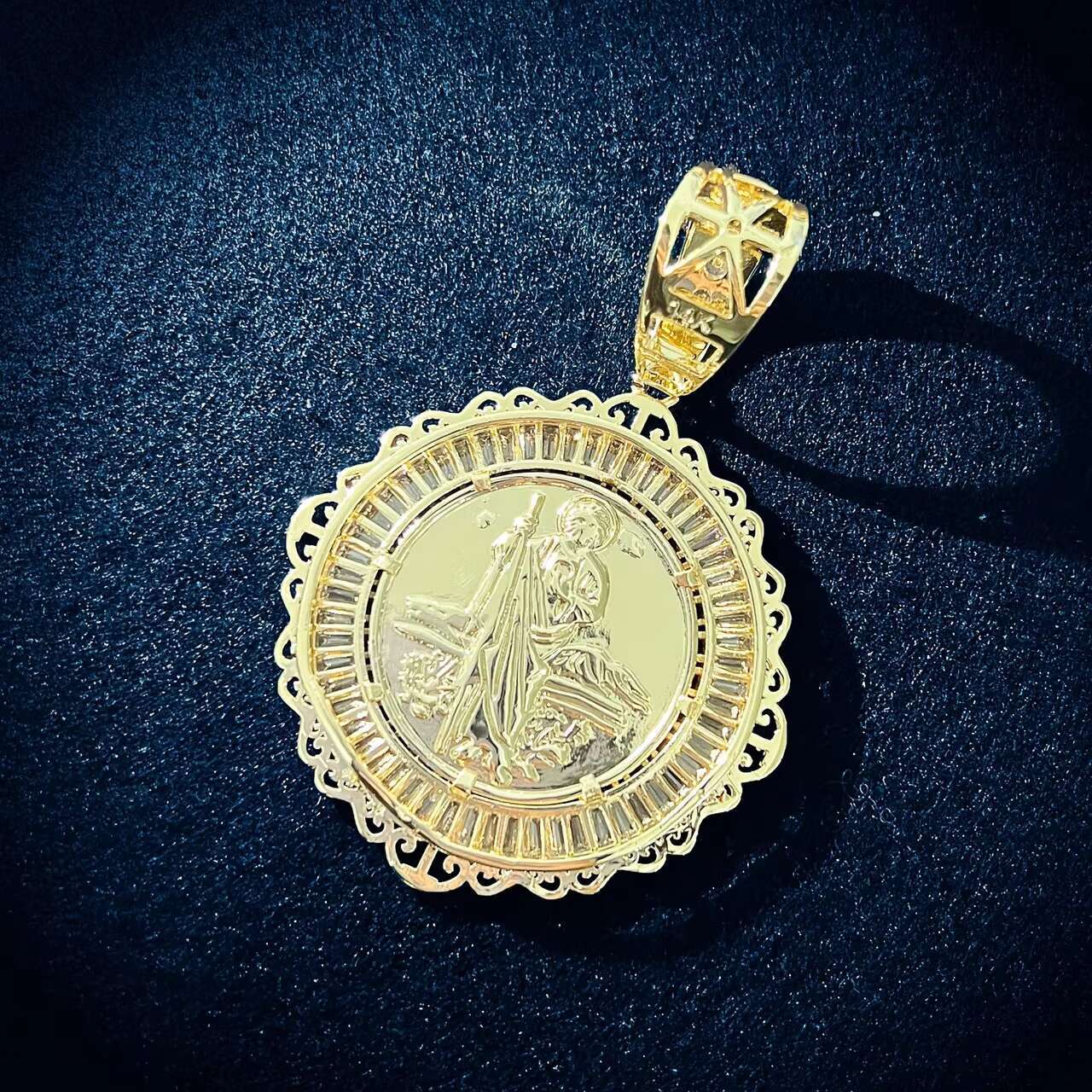 New 925 Sterling Silver VVS Moissanite Diamond Jesus Cross Pendant Mens Custom Iced out Hip Hop Jewelry