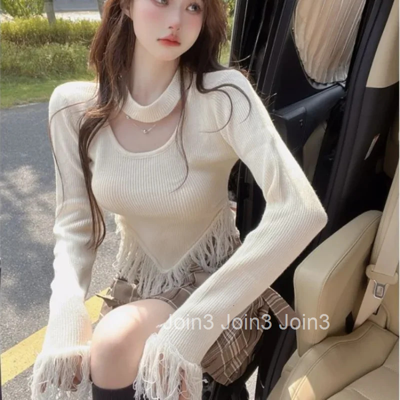 Top Female Plain Slim Pulovers Womens Long Sleeve T-shirt Emo Clothing Trending Clearance Korean Fashion One Pieces Style Tee