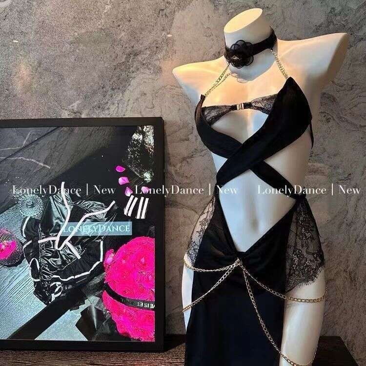 Sexy Lingerie Sexy Lingerie Chain Egyptian Charm Cat Girl Set Uniform Temptation Pure Desire See-Through No-Removal Halter Strap Women Lingerie