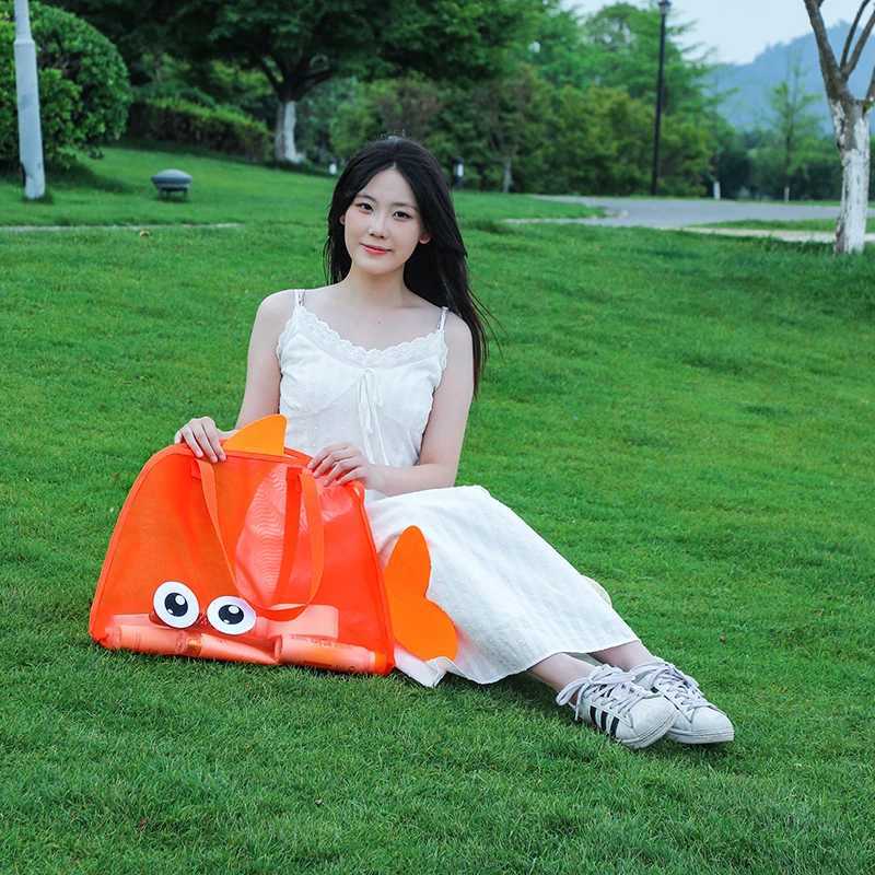 Summer New Travel Beach Bag Childrens Cartoon Toy Storage Bag Swimsuit Storage Bag Big Eye Handheld Toiletry Bag B250618