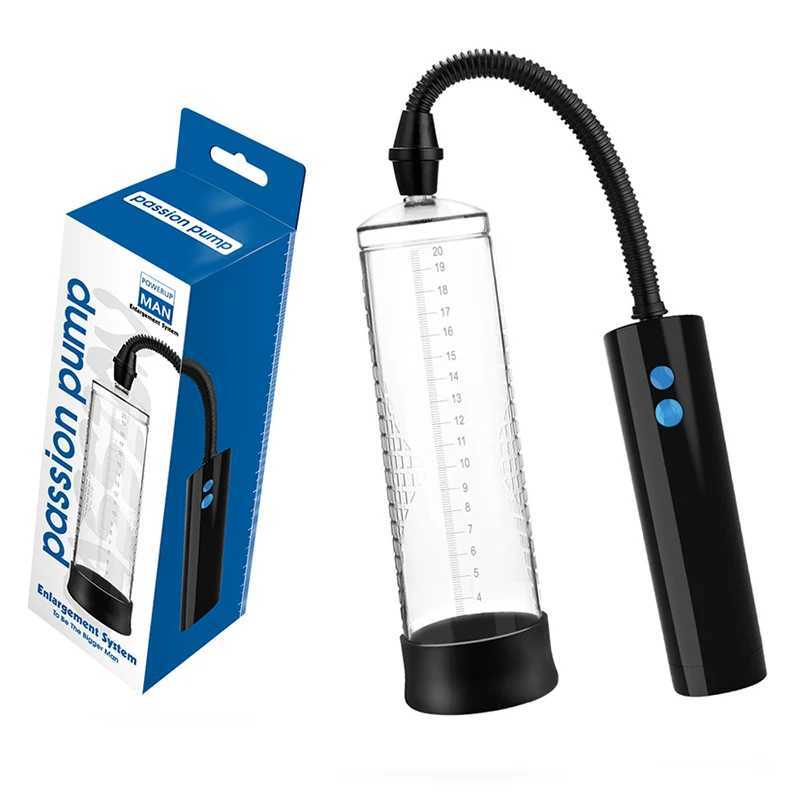 USB Electric Acrylic Penis Pump Male Penis Enlargement Pump Vacuum Pump for Penis Penile Training Extender Cock Sex Toy for Men W250618