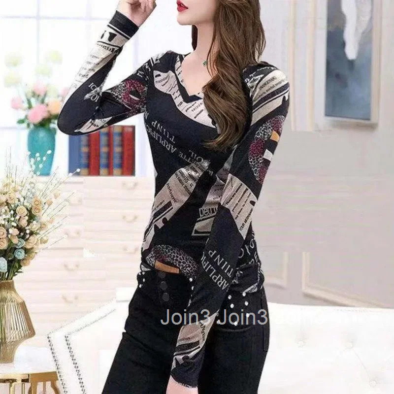 Tie Dye Slim Korean Style Long Sleeve T Shirt for Women Tee Streetwear Basic 90s Vintage One Pieces Y2k Kpop Goth Yk2 Tops Woman