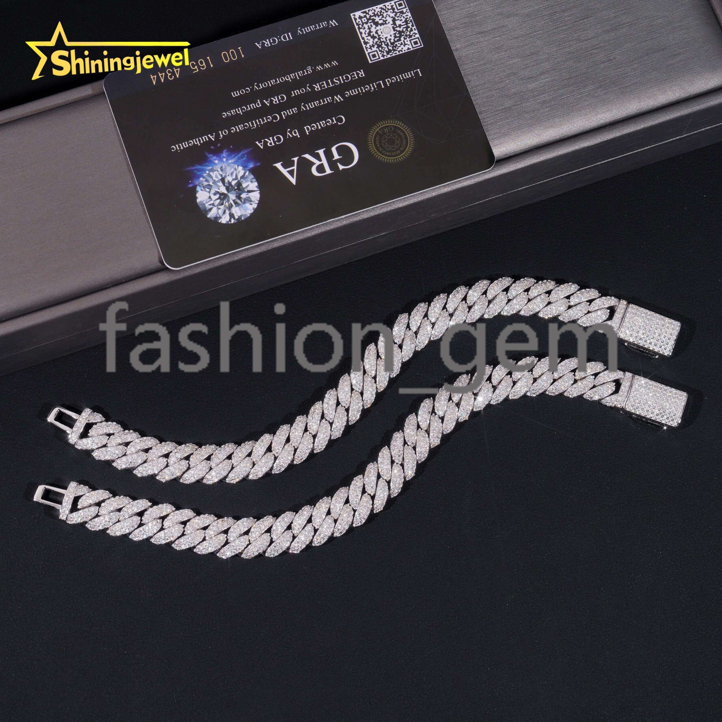Luxury Moissanite Cuban Necklaces - 925 Silver Waterproof Jewelry Manufacturer 100+ Chain Designs Custom Length 7-24