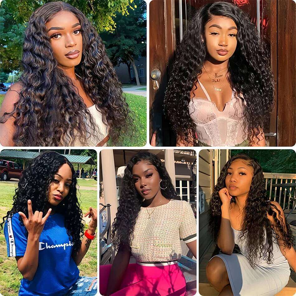 5x5 Frontal Curly Glueless Wigs Human Hair Ready to Wear Brazilian 30 32 Inch 4x4 Hd Lace Front Deep Wave Wig for Women