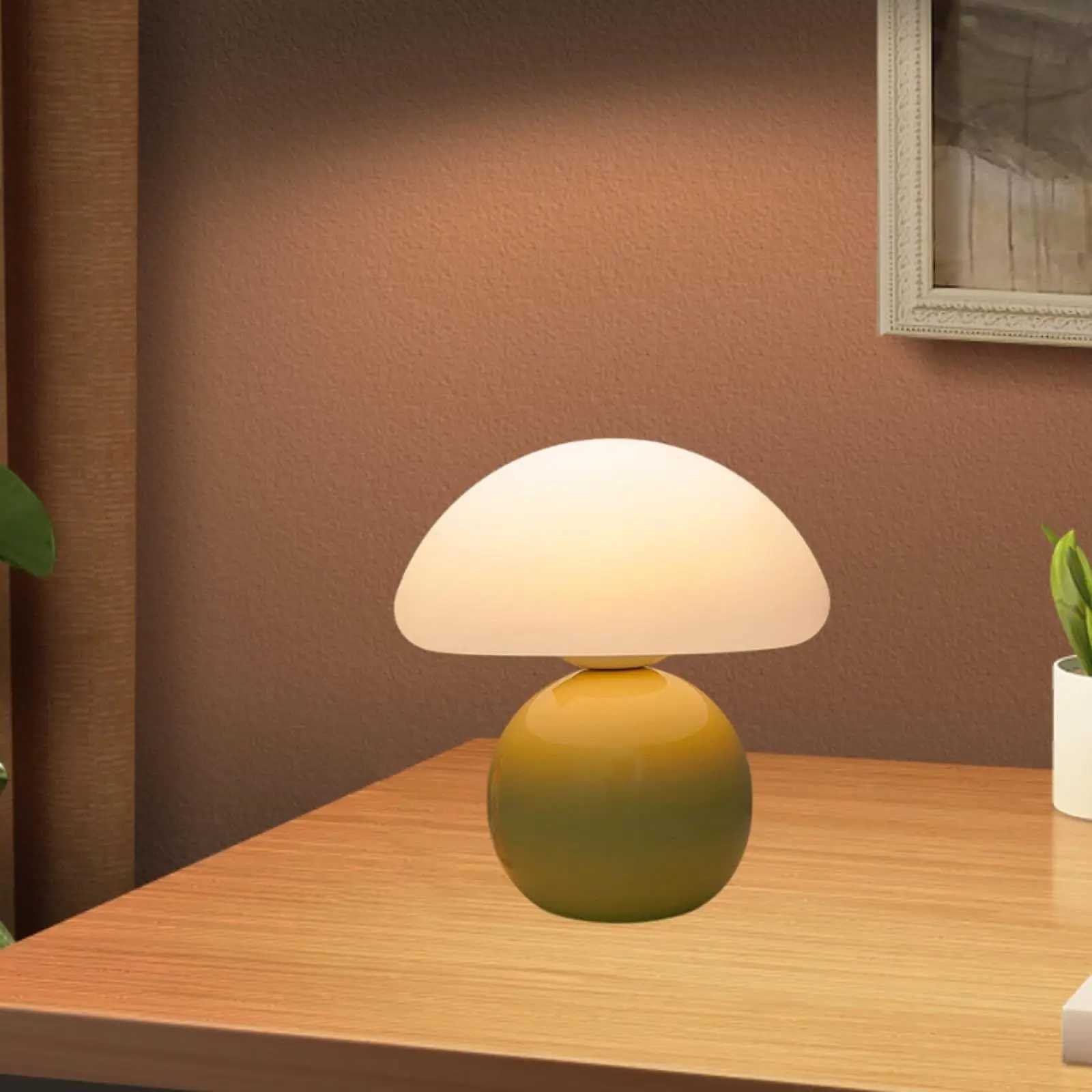 Mushroom Table Lamp Simple Decorative Night Stand Light for Restaurant Wedding Bar Reading Desk Lamp Office Home Decoration Z250618