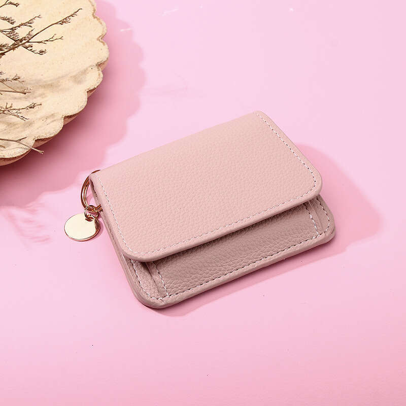 Women's Short Wallet INS Fashion Macaron Color Multi-Card Slot Card Holder Female Student Coin Purse