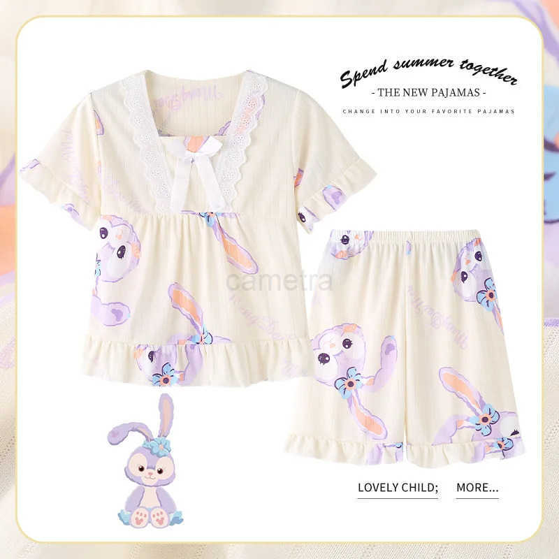 Sanrio Childrens Air Conditioning Clothing Set Girls Pajamas Sleepwear Robe Mother Kids XJ250618XJ250618
