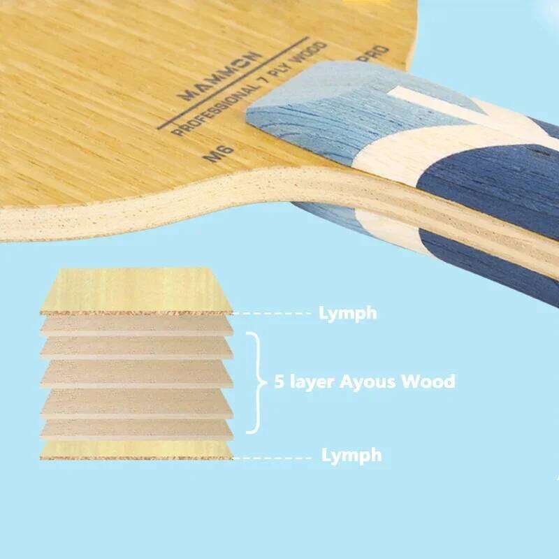 Original LOKI MONSTER M6 PRO Table Tennis Blade 7 PLY Wood Paddle Professional Ping Pong Racket with EVA Hard Case