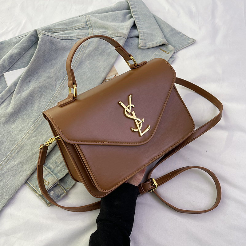 2025 hot new free shipping designer bags for womens white khaki black brown New Korean version soft leather style women's mailman bag