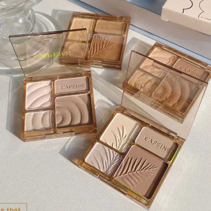 4 Colors Facial Highlighter Makeup Palette 3D Nose Shadow Cosmetics Matte Face Contouring Shadow Palette Face Beauty Makeup Tool XJ250618