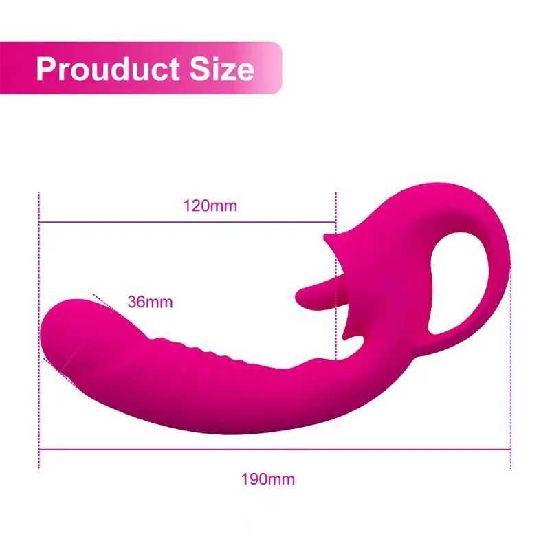 Clitoris Tongue Licking Vibrator Female Dildo Vagina Swing Vibrator Stimulator Blowjob Licking Massager Erotic Sex Toy For Women W250618