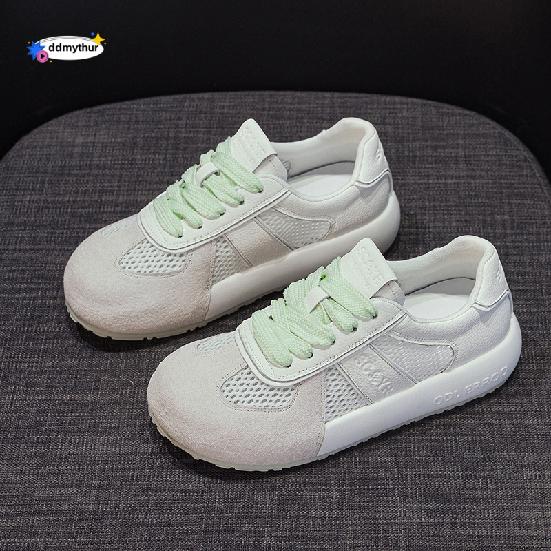 Color-Block German Training for Women 2025 Internet Celebrity Transparent Thick-Soled Versatile Non-Slip Soft-Soled Agan Casual Sports Shoes ddmythur