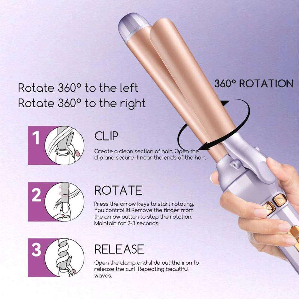 Iron Long Hair Automatic Curling Straightening For Home Travel