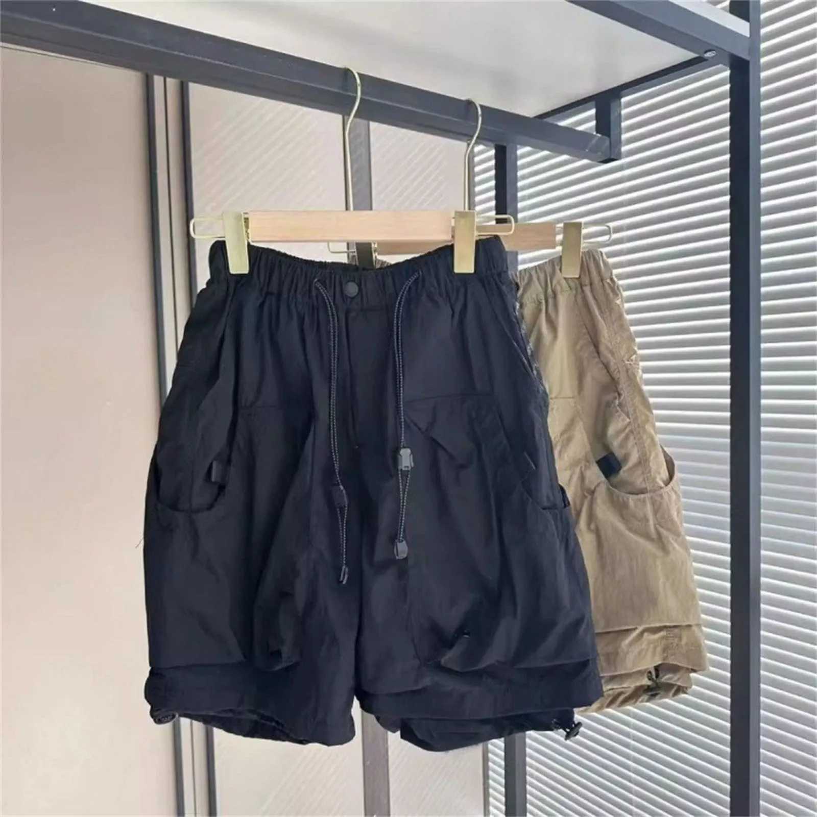 Men Swim Trunks suit Mens Cargo Functional Shorts Loose Straight Leg Fifth Heavy Industry Sports Pants mens clothing XJ250618