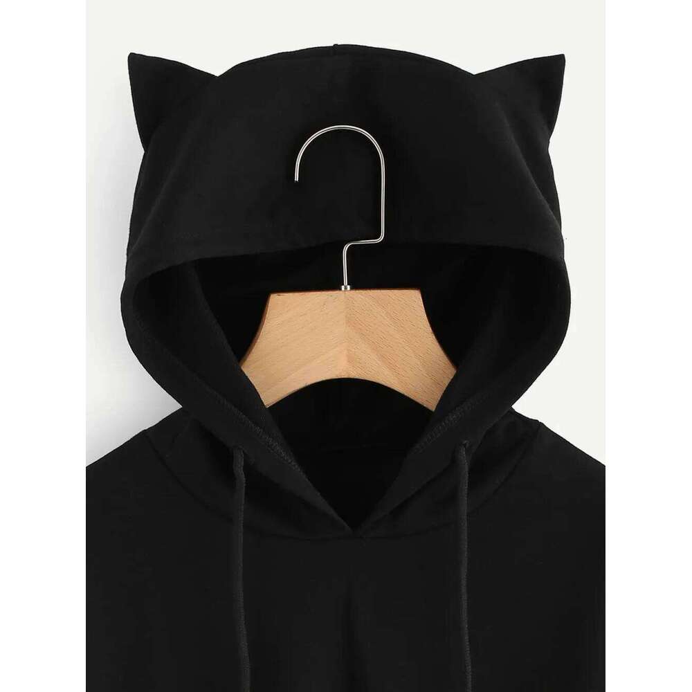 Lisa Haruku Hoodie for Teenage Girls, Kawaii Anime Crop Tops, Thin Sweater, Korean Sweatshirts, Spring and Autumn