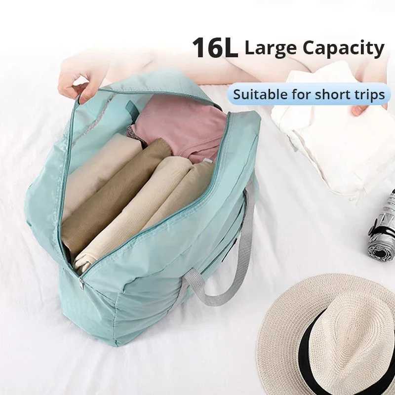 Foldable Travel Duffel Bag for Airlines Carry on Bag for Women and Girls Lightweight Large Capacity Sports Weekend Trip Overnight W250618