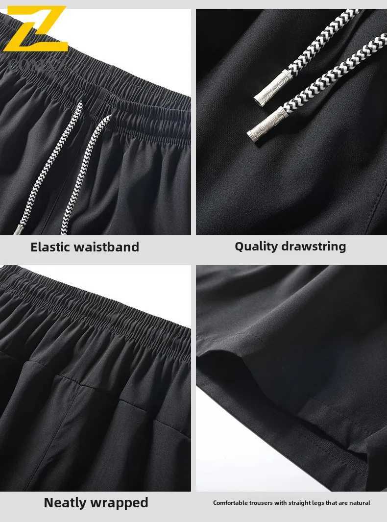 Summer Mens Sports Shorts Ice Silk Fabric Lightweight and Breathable Gym Exercise Quick Drying Casual Pants Mens Beach Pants XJ250618