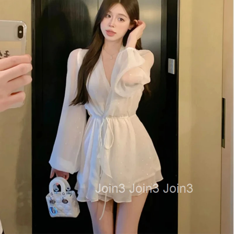 Female Dress Summer Womens Long Sleeve Dresses Korean Style Vintage G New Features of A Line High Quality Luxury Elegant Party