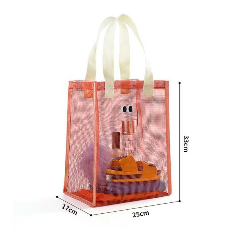 Children Sand ay Portable Mesh Bag Kids Toys Storage Bags Swimming Large Beach Bag for Towels Wen Cosmetic Makeup Bag B250618