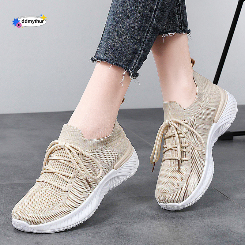 Plus 2025 New Spring Mesh for Women Fashion Lace-up Sneakers Ladies Non-slip Shoes Size 36-42 ddmythur