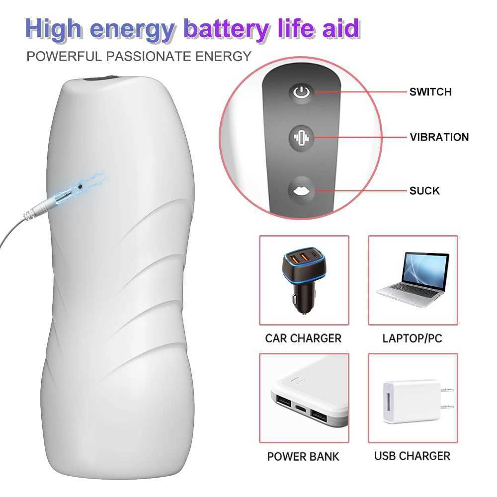 Automatic Sucking Masturbator for Men Vacuum Suction Penis Blowjob Male Masturbation Vibrator Sex Toy for Adult Supplies W250618