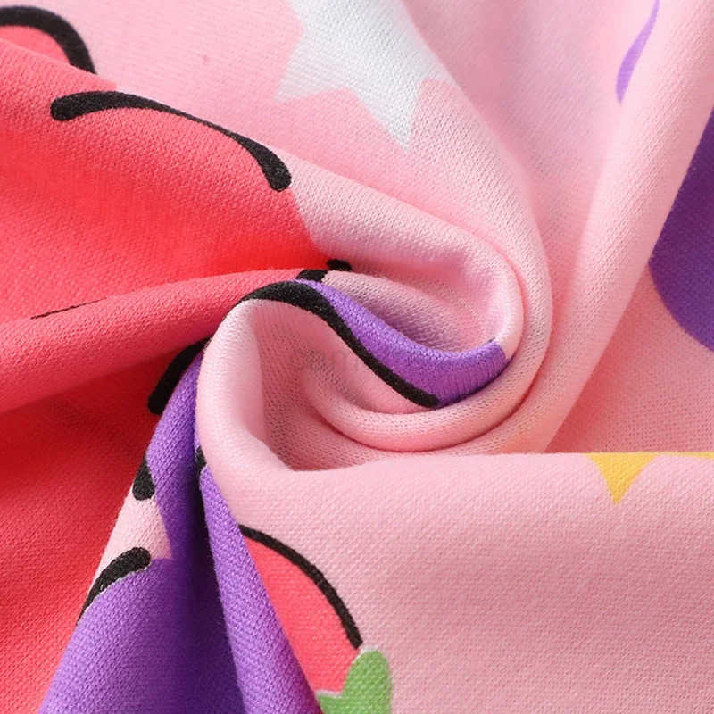 Sanrio Hello Kitty Kuromi Kzlarn Yaz Pijama Seti Karikatr Bisiklet Yaka Ksa Kollu st ve Uzun Pantolon Rahat Ev Giyimi ocuklar iinXJ250618XJ250618