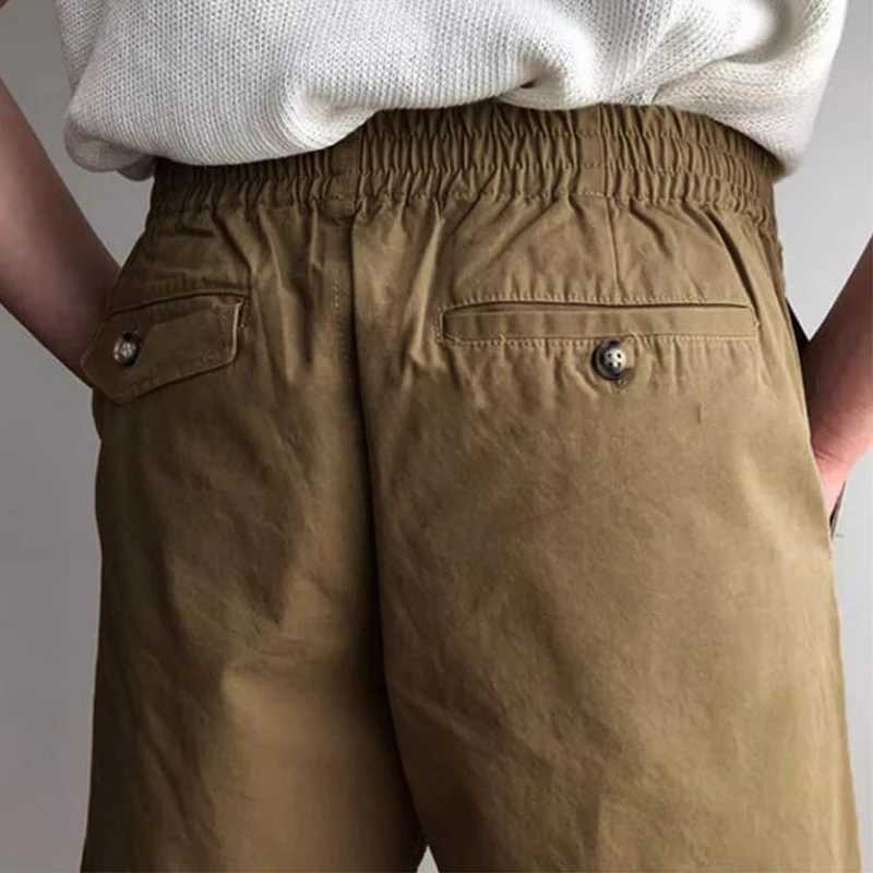 New Casual Mens Slim Shorts Outdoor Fashion Solid Color Elastic Waist Straight Shorts Men Summer Leisure Breathable Short Pants XJ250618