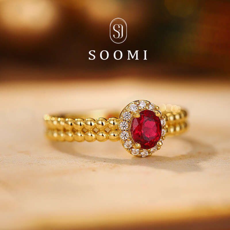 Hot-Selling New Luxury High-End Fashionable Elegant Diamond-Studded Oval Open Ring for Women