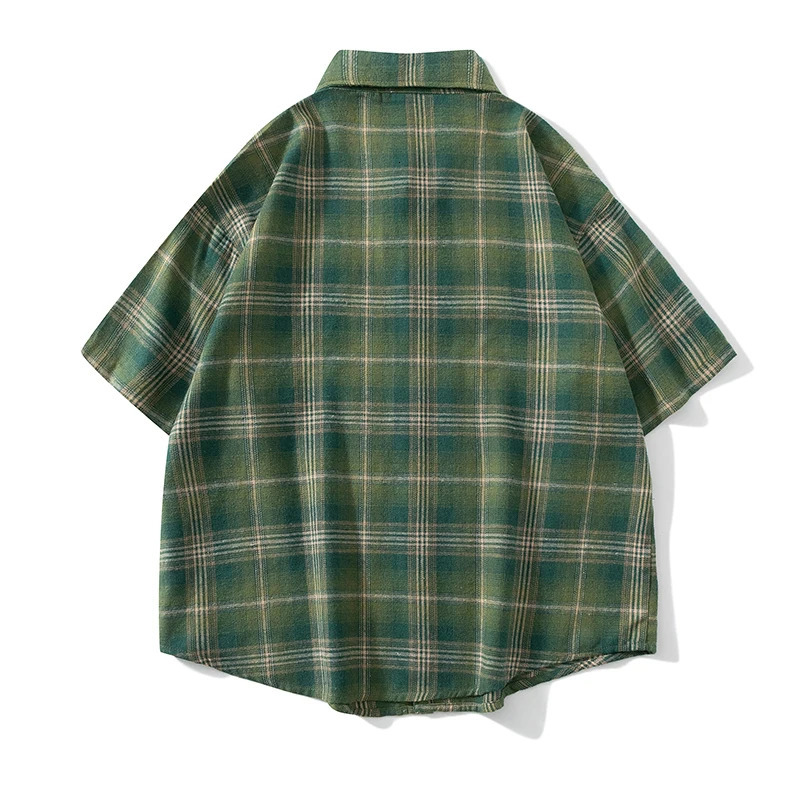 Plus Size 10xl 9xl Shirt Men Spring Summer Oversized Vintage Plaid Shirt 5xl 6xl 7xl 8xl Large Size Leisure Blouse Male 250616