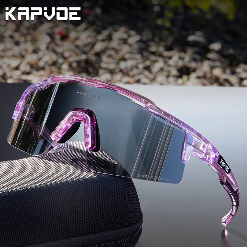 Photochromic Sunglasses UV400 Bicycle Men's Blue Sports Woman Cycling Eyewear Outdoor MTB Glasses Bike Goggles