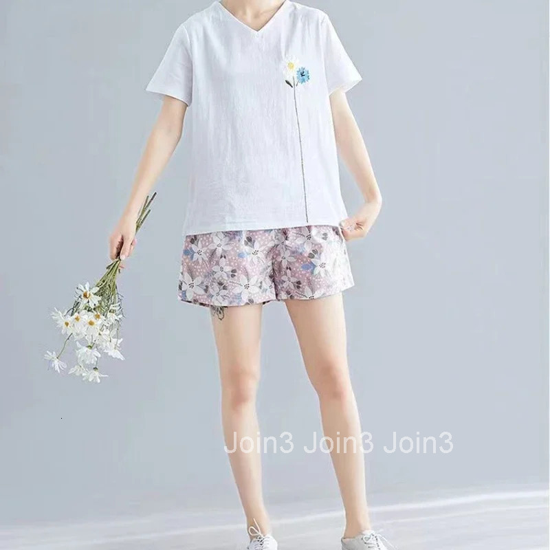 Woman Short Pants Elastic Waist Shorts for Women Print Home Elegant Wholesale Comfy Stretchy Summer Harajuku Fashion Elasticty