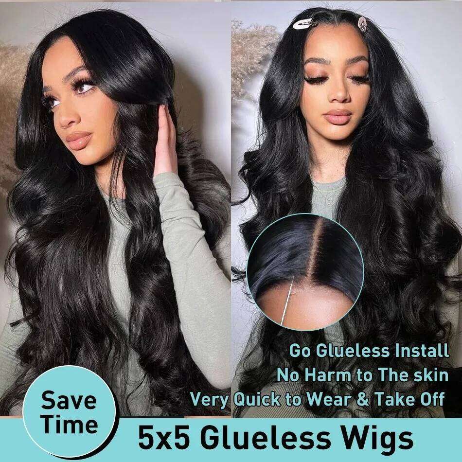Links 220% Body wave 13x4 13x6 HD Transparent Lace Front Human Hair Wigs 30 40 Inch Water Wave 5x5 Closure Wig Pre Plucked