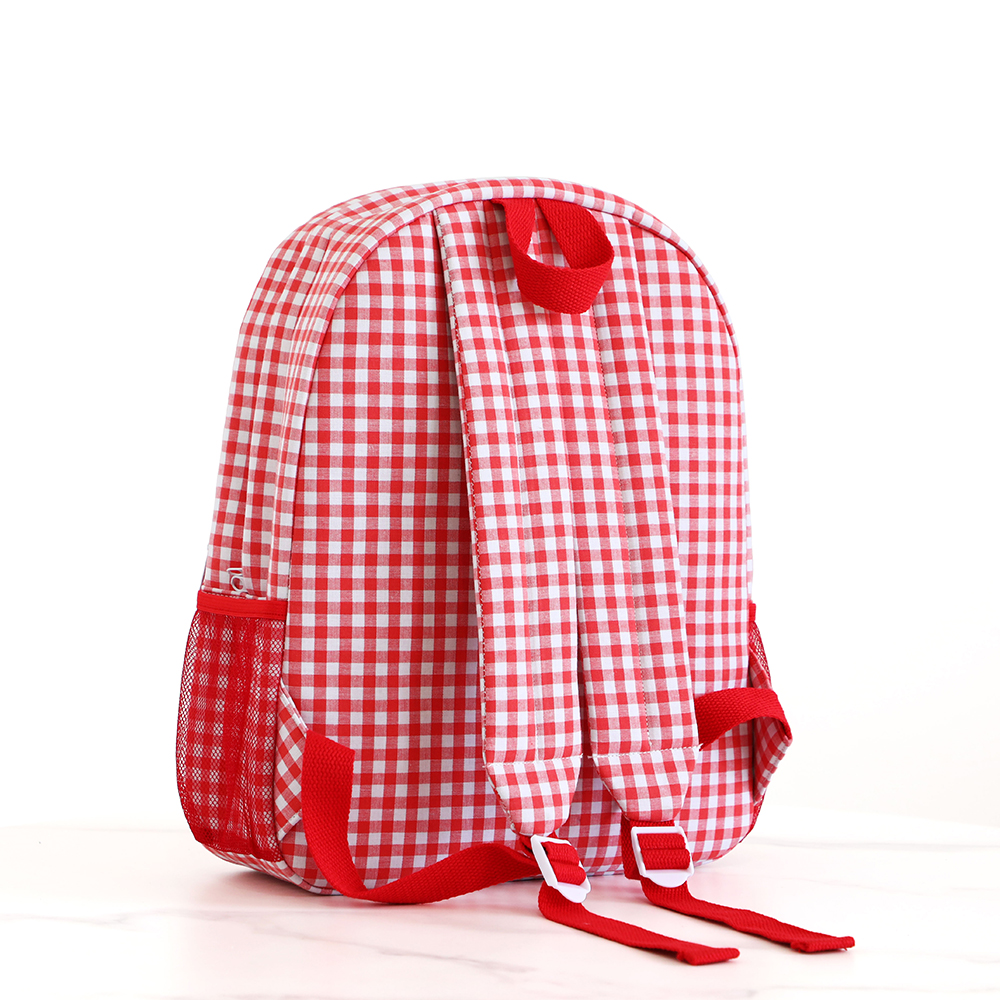 Multi-pocket large-capacity multi-functional lightweight plaid backpack shoulder bag, school bag, suitable for junior high and high school students ba