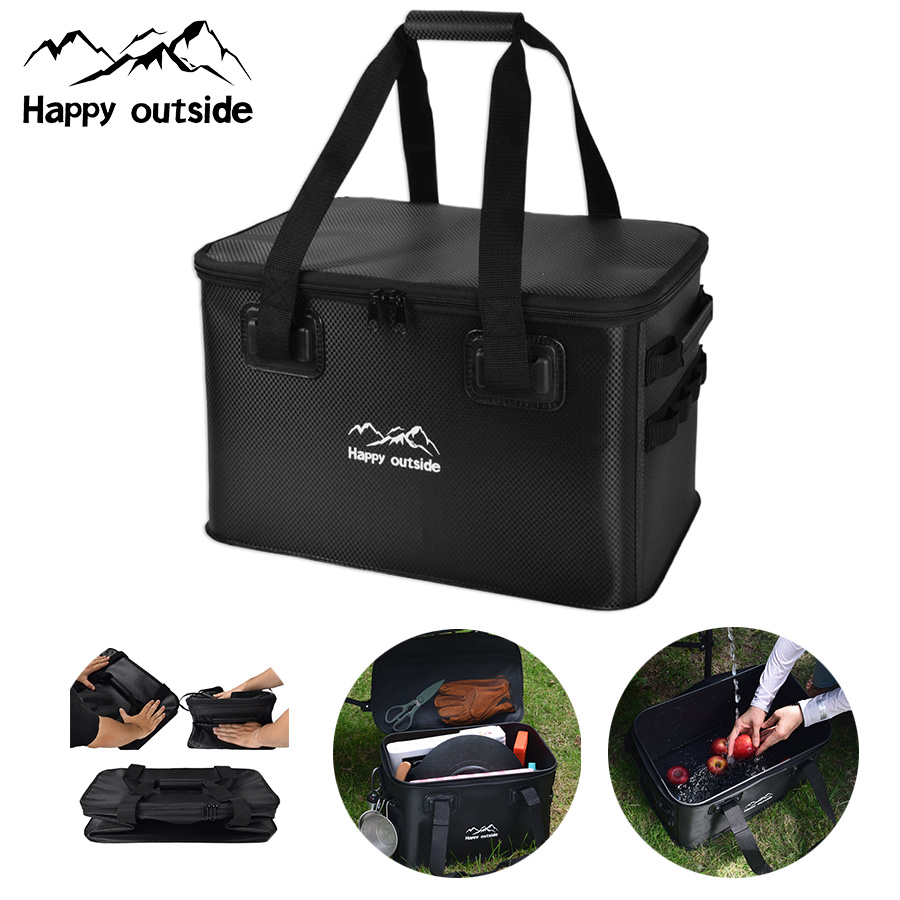 Outdoor Camping Gear Storage Bag, Foldable with 35L Large Capacity Ideal for Storing Picnic Tools and Miscellaneous Items, Water Resistant, Dirt Resis