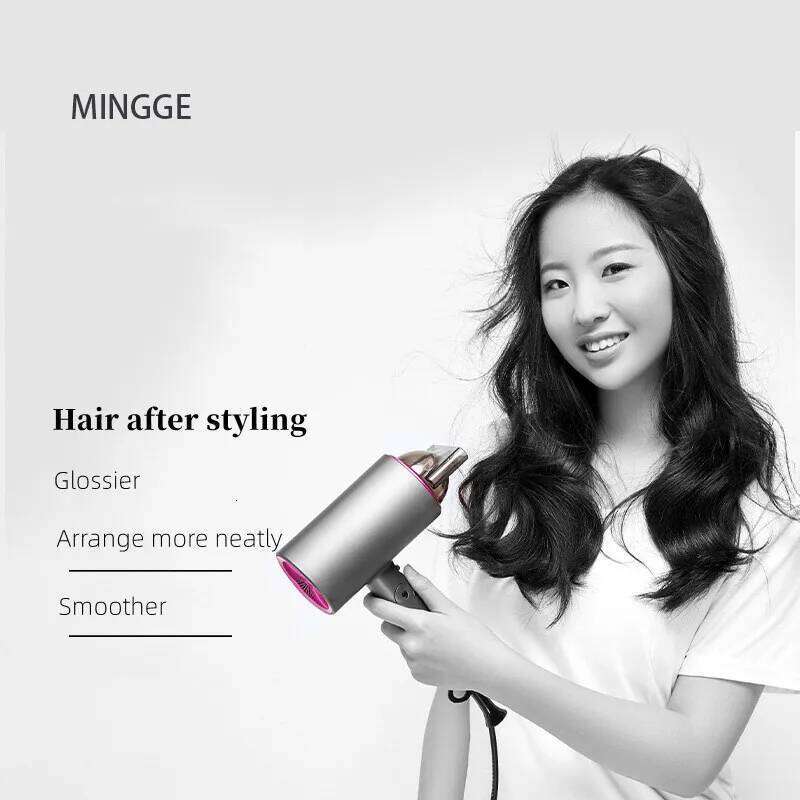Popular Foldable Hair Dryer 1800W Blue Light Negative Ion Super Silent US/EU/UK/Plug 110V/220V Home Barber Recommended