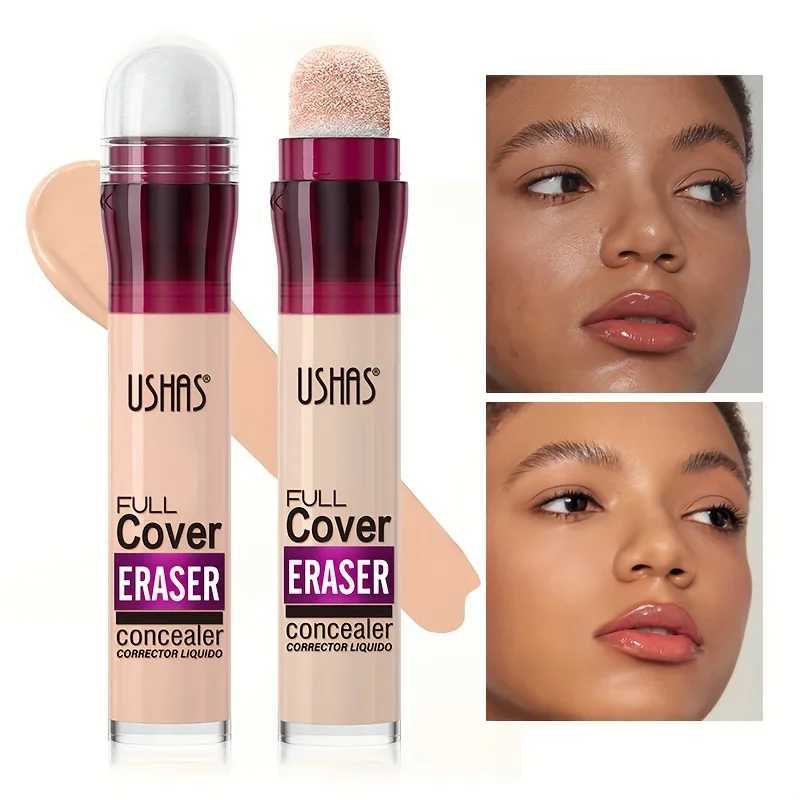 New Sponge Head Liquid Foundation Concealer Face Makeup Waterproof Oil-Control Concealer Base Cream Cover Dark Circles Skin Care XJ250618