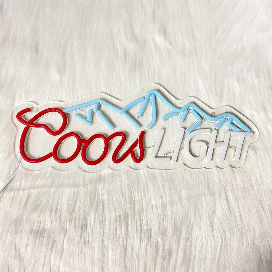 Coors Light Neon Sign Used For Wall Decoration USB Power Supply Switch Beer Bar Bedroom Man Cave Club Personality Decor. Z250618