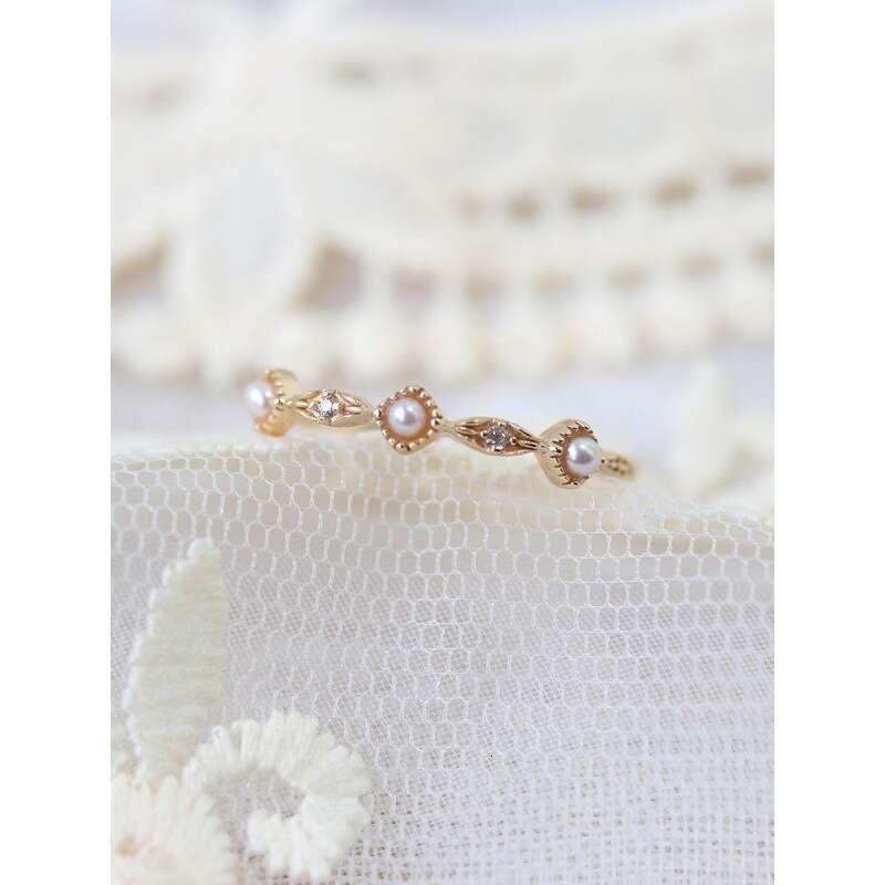 Natural Freshwater Pearl for Women, High-end Feel, Spring 2022 Same Style, Light Adjustable Ring