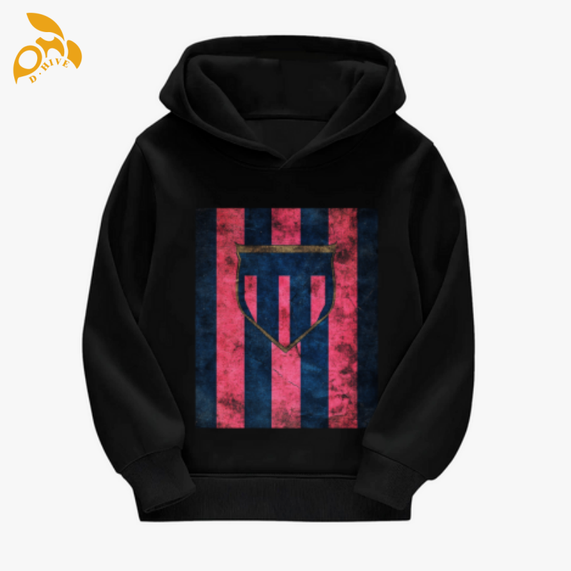 free shipping of customized Children's hooded sweatshirt 260g minimalist style versatile casual sporty with exquisite patterns from US