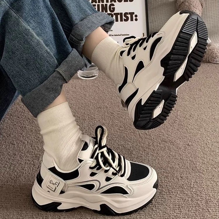 Trendy 2025 New Women's Casual Shoes Comfortable Wear-Resistant Casual Sports Shoes Student Flat Shoe Platform Sneakers Platform Tennis Female za