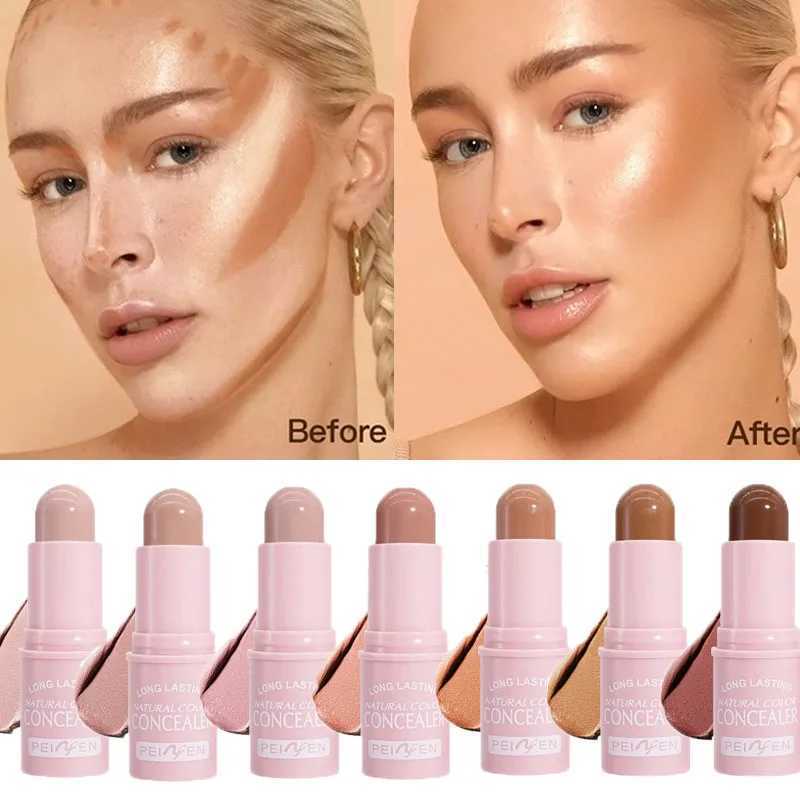 Matte Face Concealer Foundation Bronzer Contouring Highlighter Shadow Silkworm Stick Full Coverage Spot Concealer Natural Makeup XJ250618