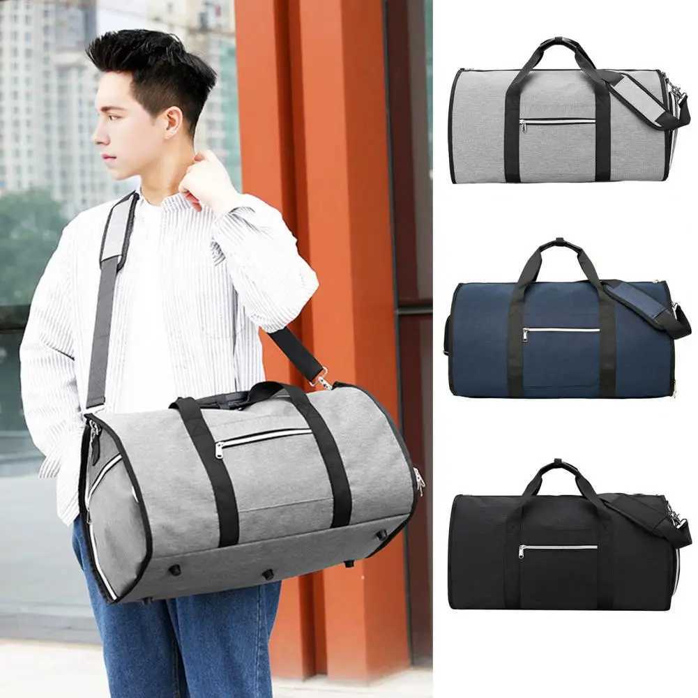 Business Suit Bag Waterproof Oxford Cloth Suit Storage Bag for Business Travel with Capacity Foldable Design Ideal for Garment W250618