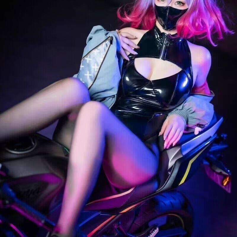 Sexy Lingerie Lingerie Internet Celebrity Sexy Bodysuit Dead Stock Water-Free Open-Crotch Cosplay Costume Pure Desire Role Play Dark Style Women Linge