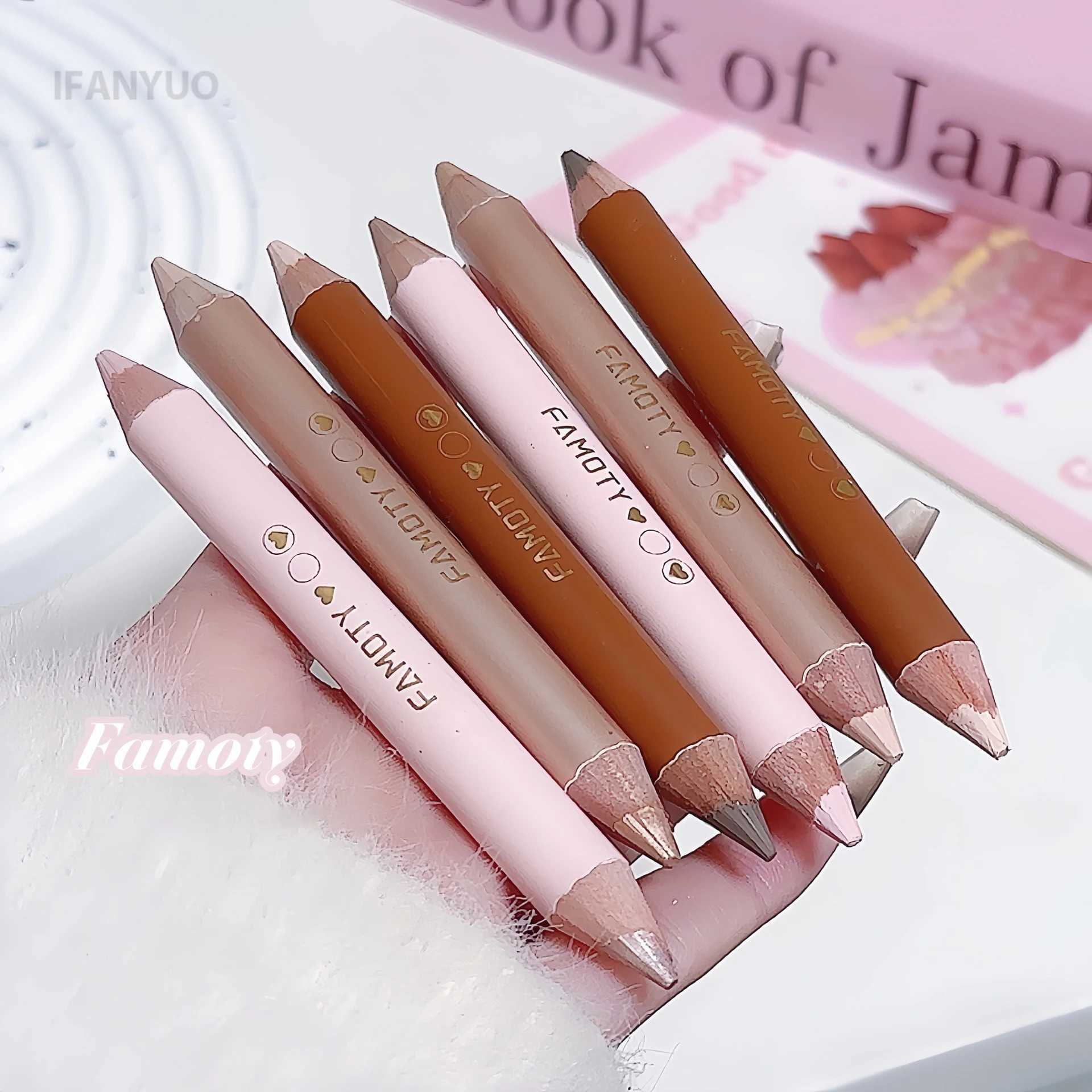 Double Head Highlighter Contour Stick V Face Outline Sculpt Nose Shadow Concealer Lying Silkworm Brighten Mineral Cream Gel Pen XJ250618