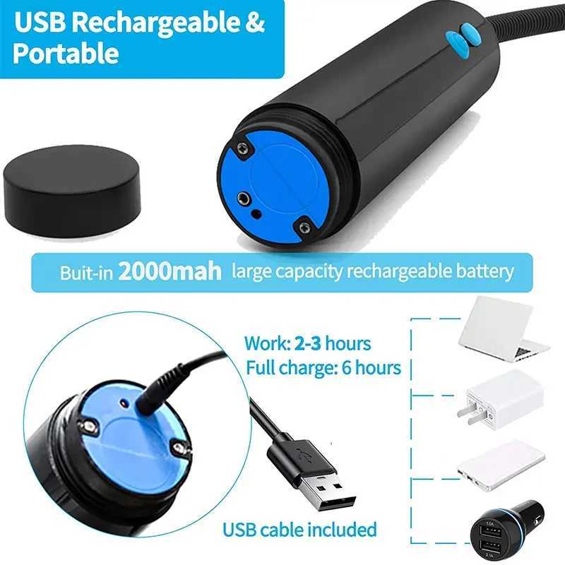 USB Electric Acrylic Penis Pump Male Penis Enlargement Pump Vacuum Pump for Penis Penile Training Extender Cock Sex Toy for Men W250618